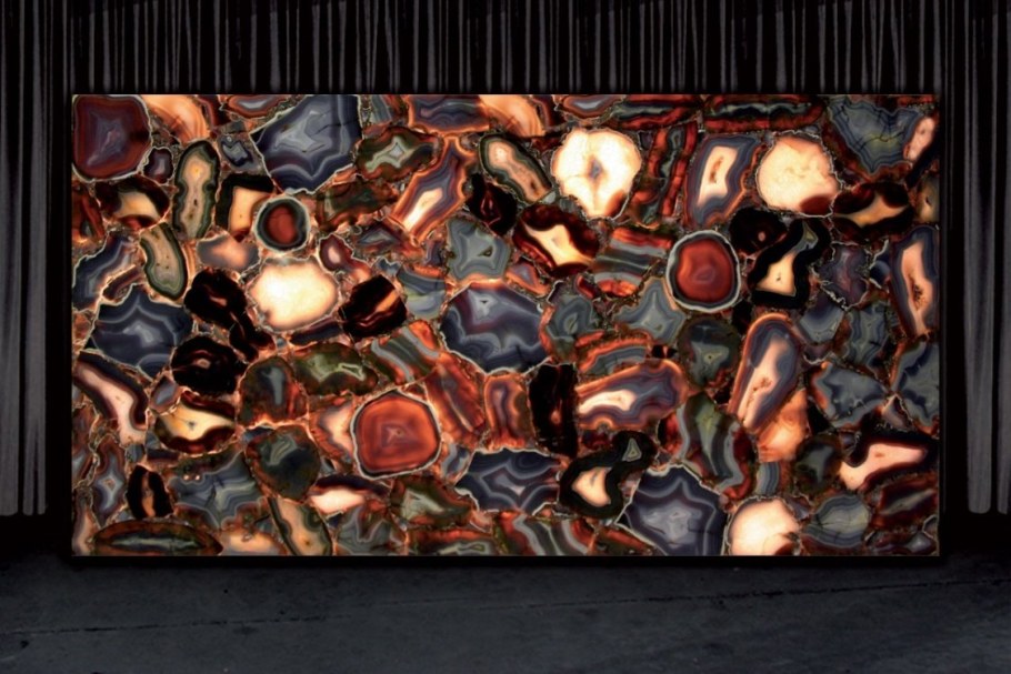 Синий агат Оникс слэб