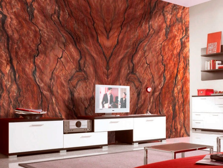 Кварцит Revolution Wave в интерьере Бразилия