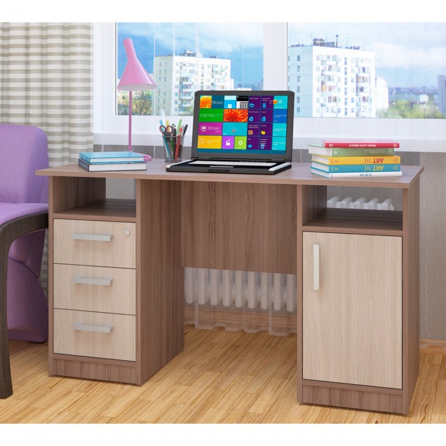 Стол письменный двухтумбовый фронда-4 пирамида