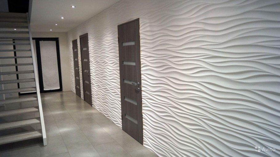 Гипсовая 3d-панель, «дикарт»