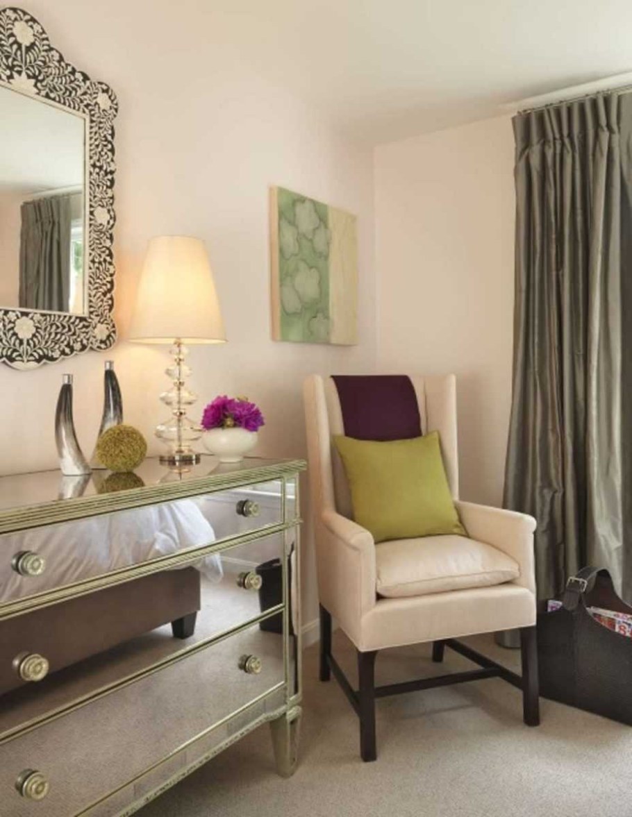 Сочетание розового и бежевого в интерьере