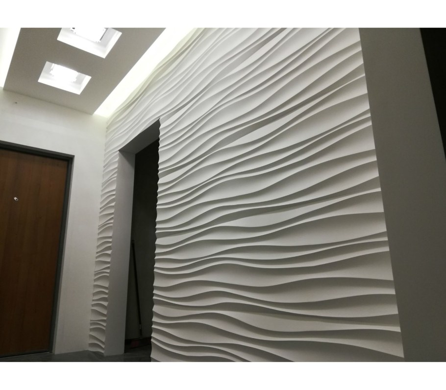 Гипсовая 3д панель волна Атлантика