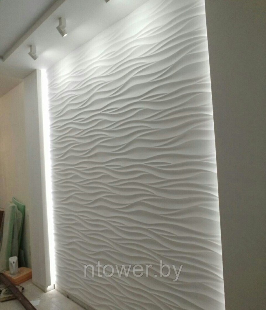 Гипсовая 3d панель – волна Аравийская