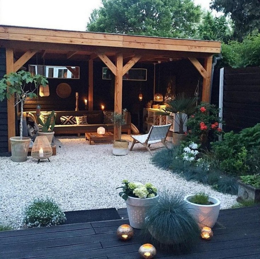 Ландшафт с беседкой