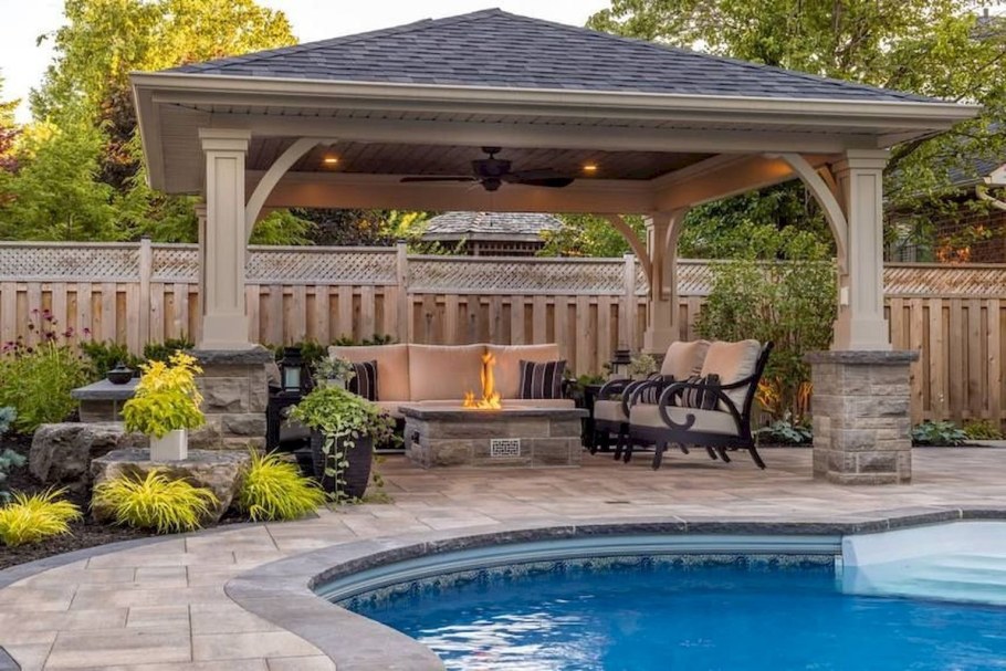 Беседка пергола патио мангальная