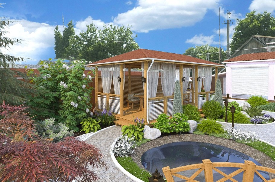 Зона отдыха на участке