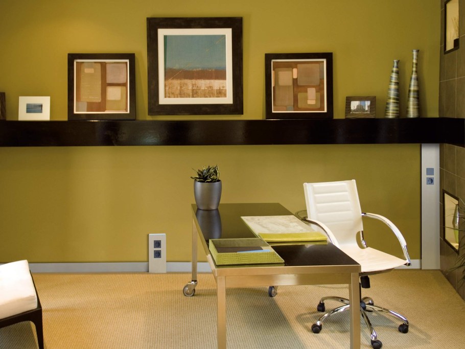 Цвет краски для стен в офисе