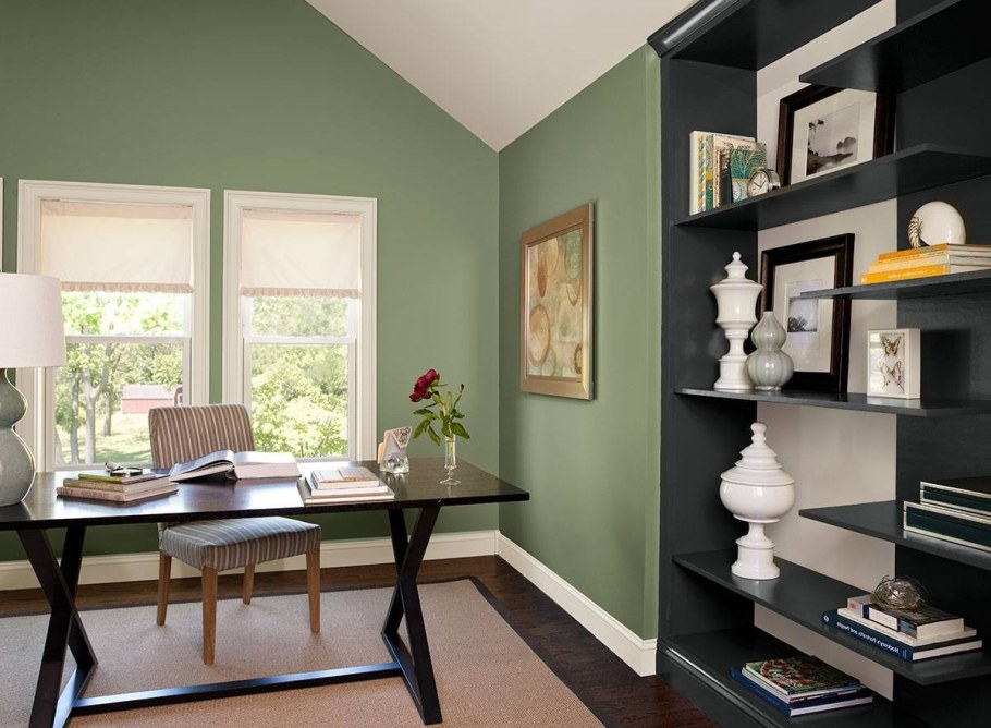 Покрашенные стены в интерьере