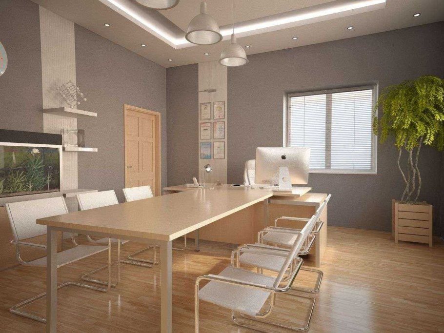 Интерьер офиса в светлых тонах