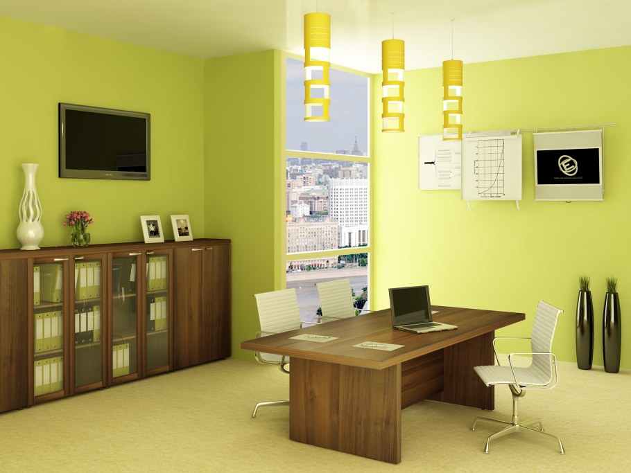 Цвет стен в кабинете