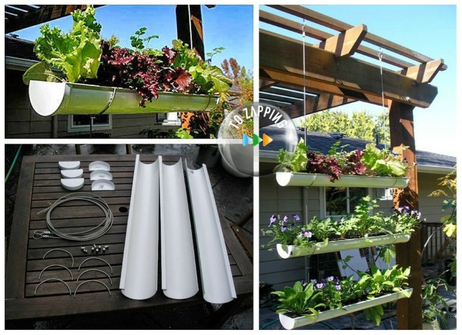 Клумба из пластиковых труб