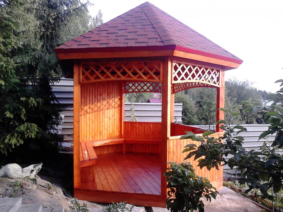 Беседка каркас 1скат Дубрава