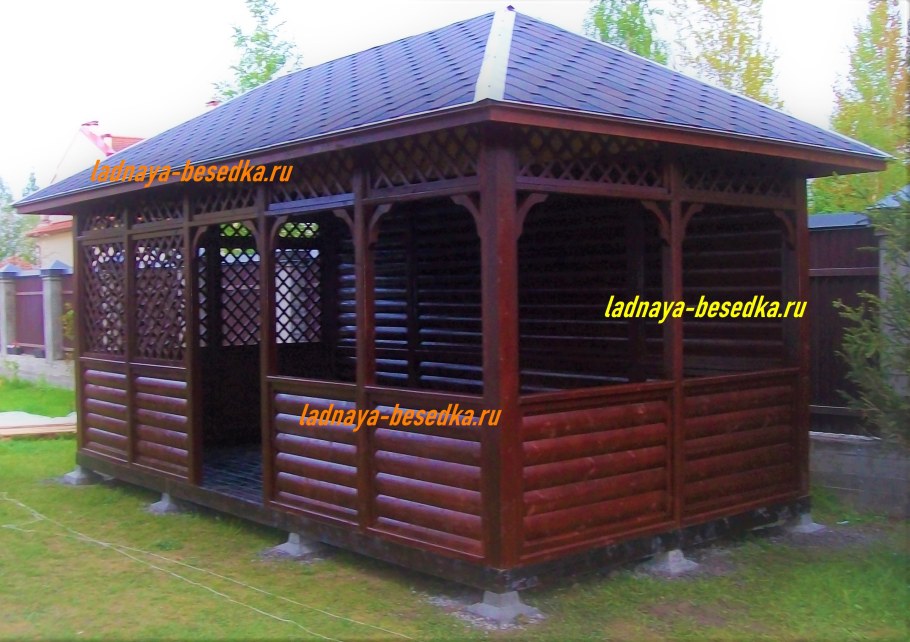 Готовые беседки из дерева