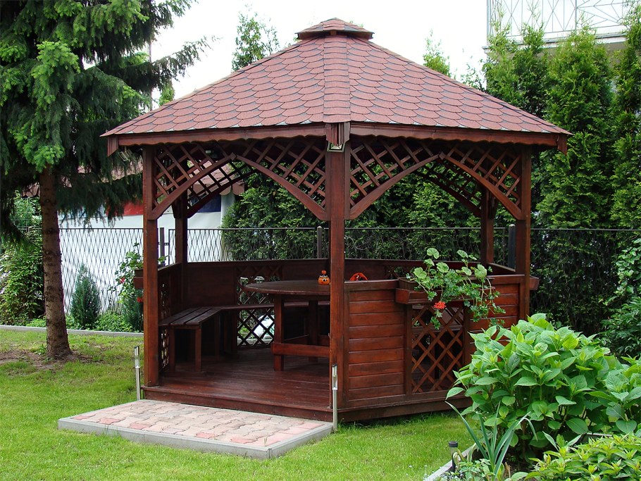 Беседка Садовая деревянная