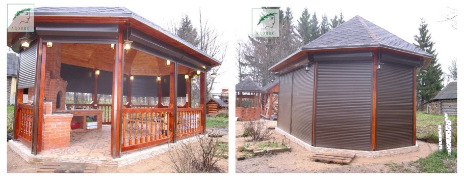 Рольставни для беседки