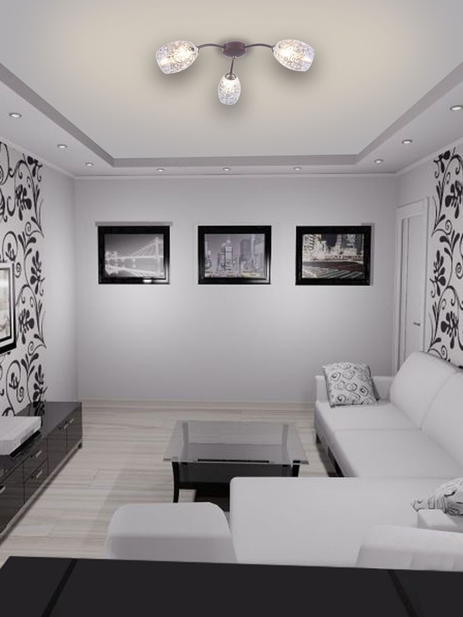 Комбинированные обои для гостиной