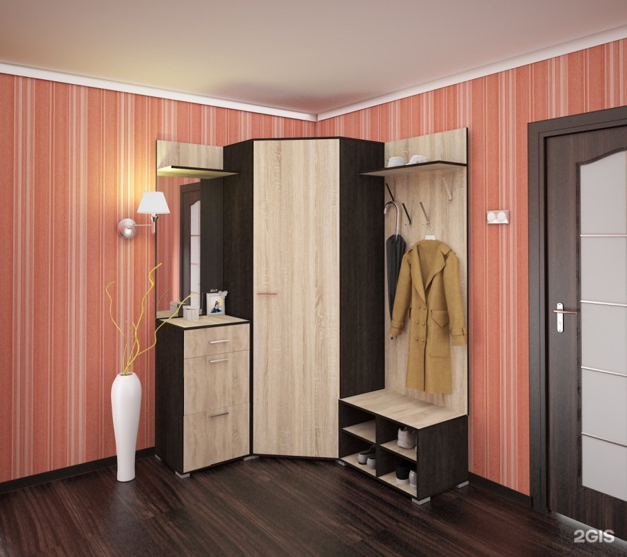 Угловая прихожая "Антре" габариты