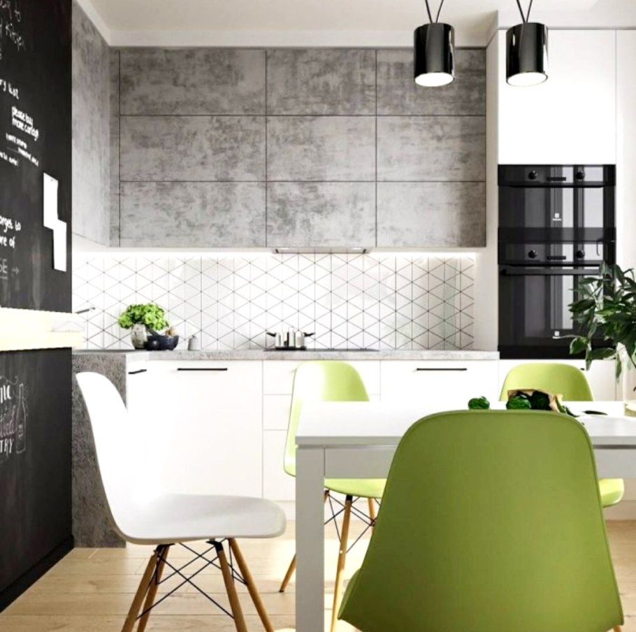 Кухня лофт в серых тонах