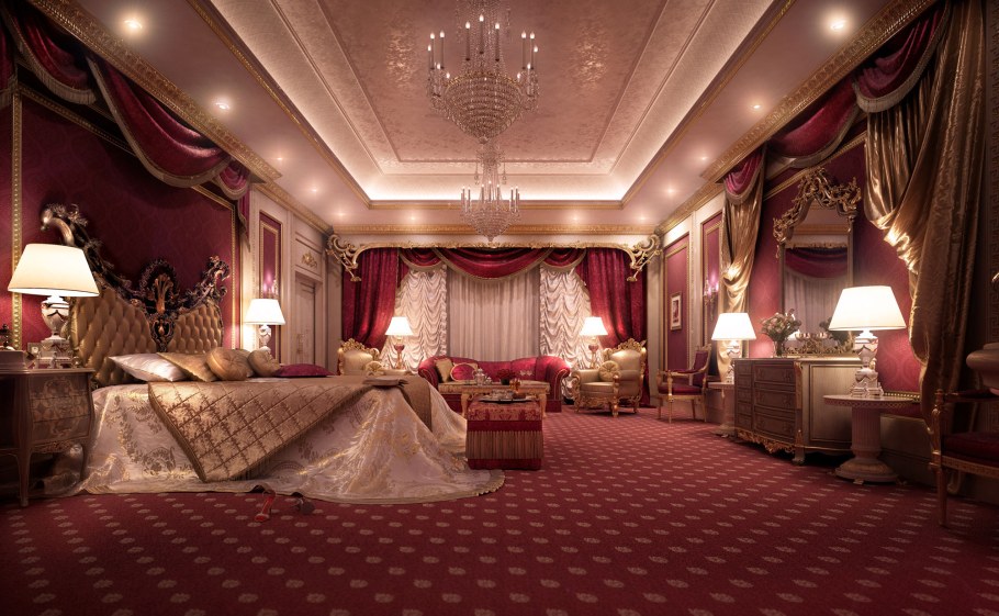 Зал в королевском стиле