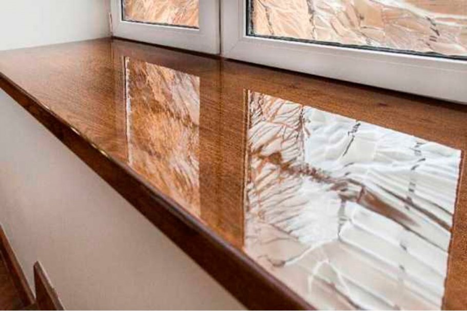 Подоконник Кристаллит мрамор глянец