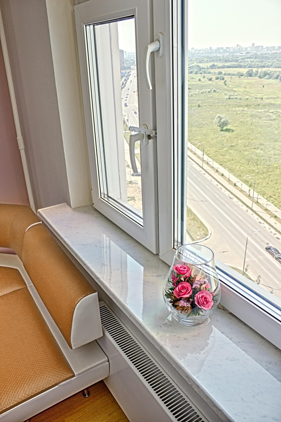 Подоконник ПВХ Moeller LD S 30 Каррара мрамор глянец