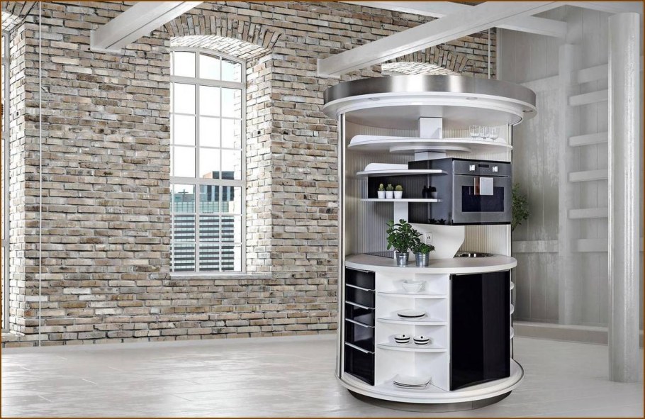 Круглый кухонный остров