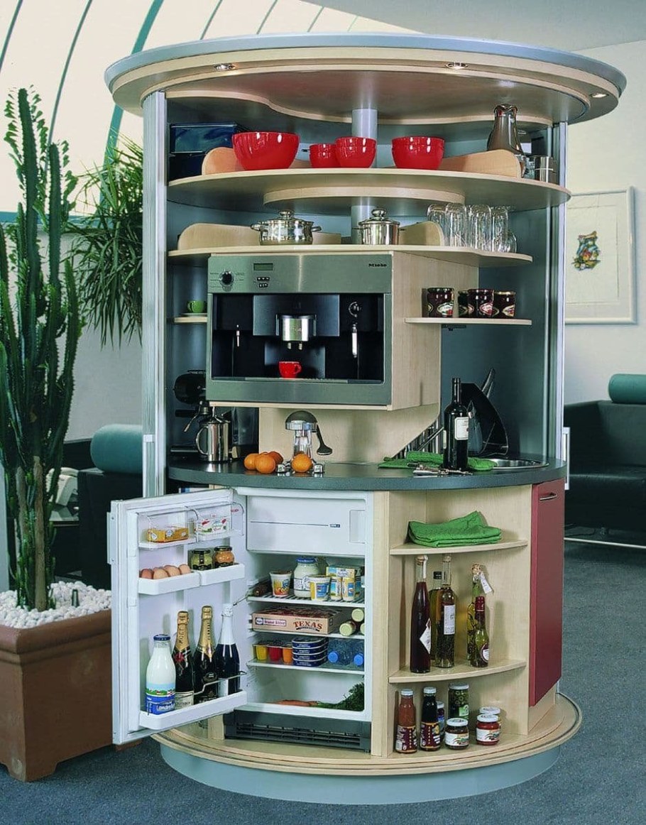 Круглая кухня трансформер