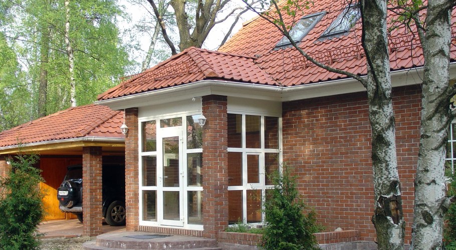 Кирпичное крыльцо для частного дома