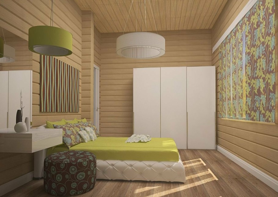 Tikkurila зеленый имитация бруса