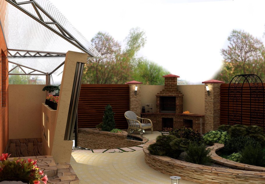 Благоустройство частного двора