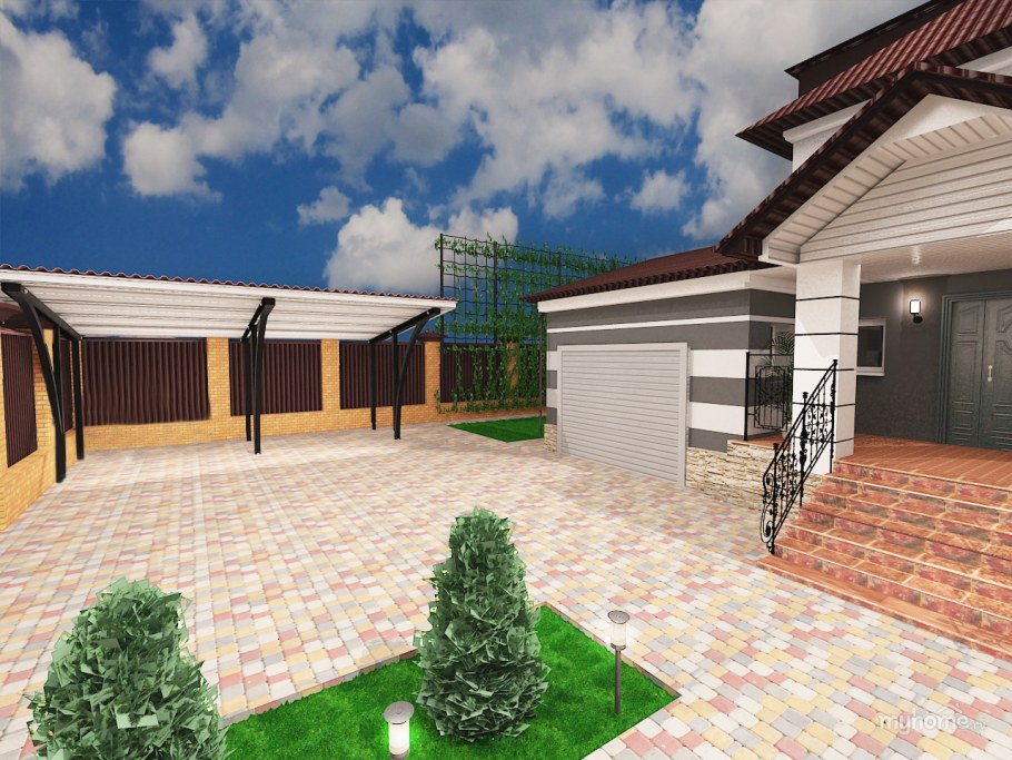 Проект частного двора