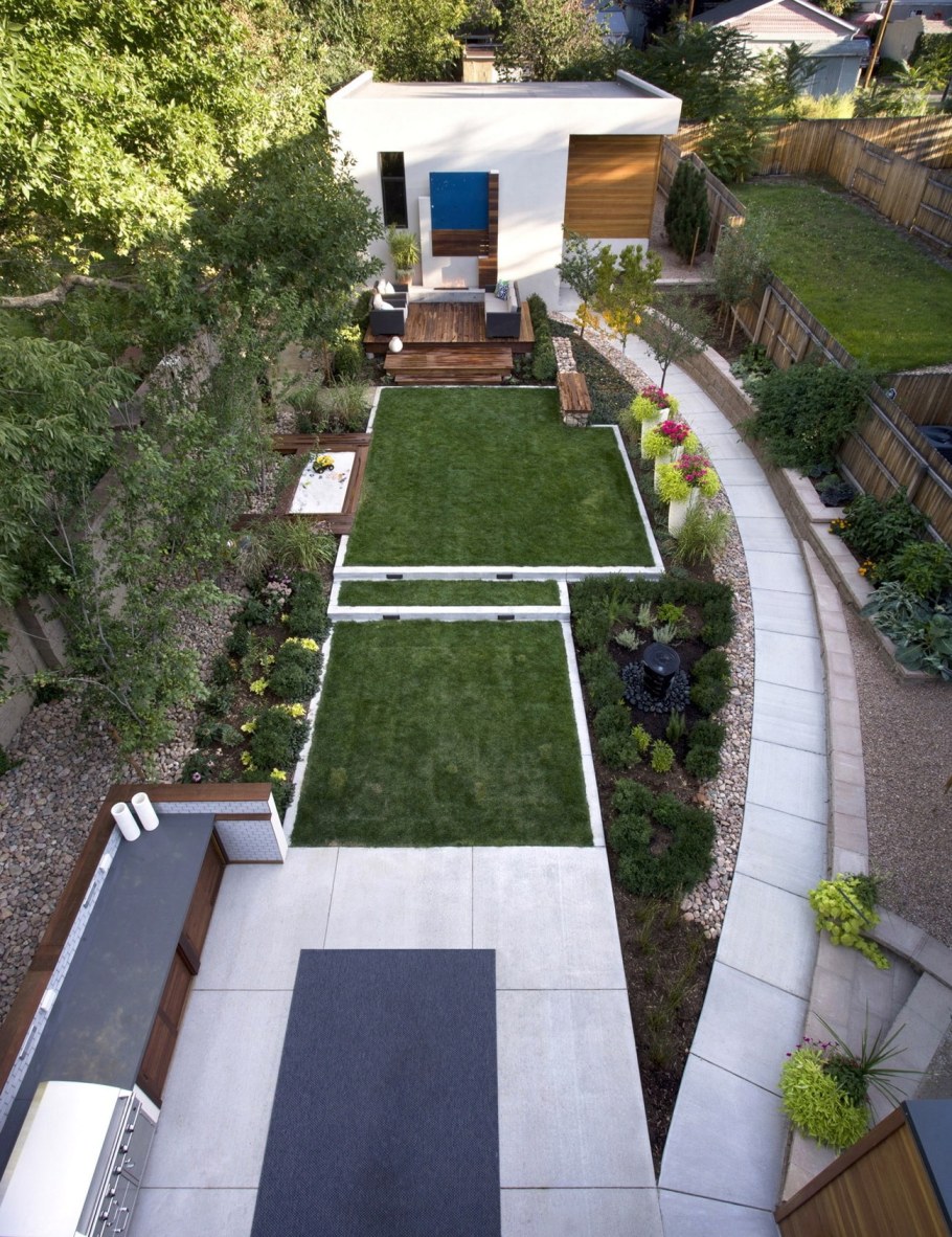 Ландшафт узкого участка