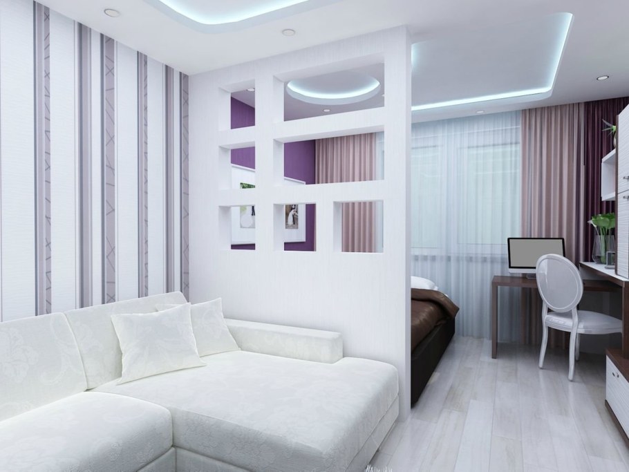 Гостиная с перегородкой