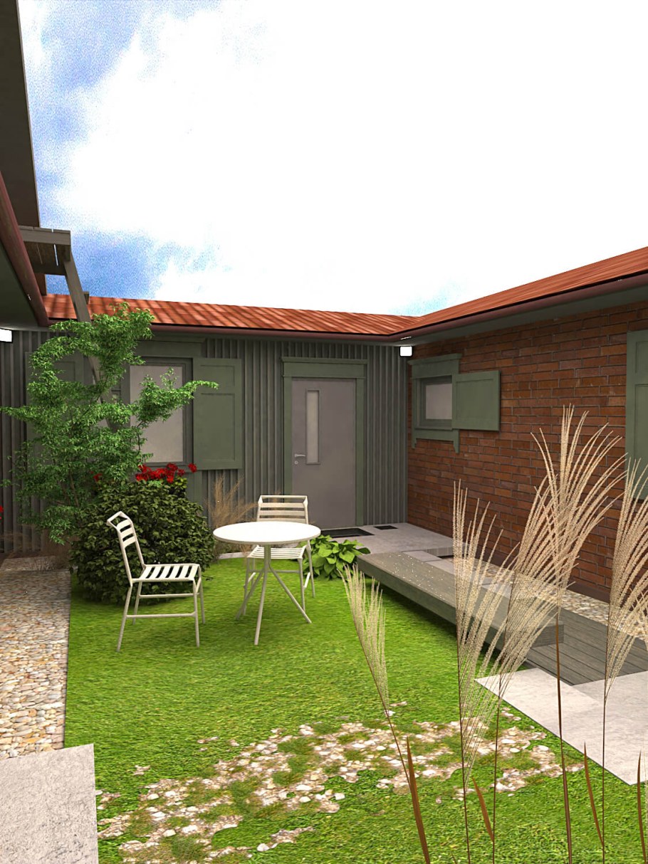 Планировка двора