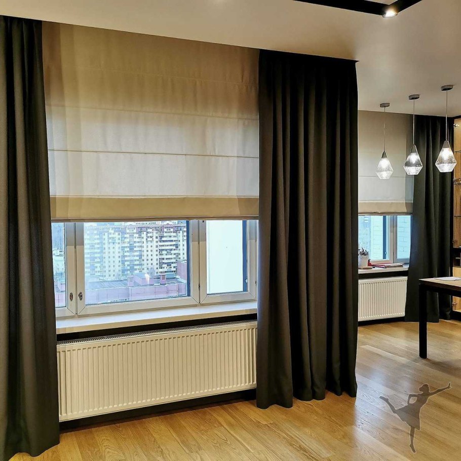 Римские шторы в интерьере