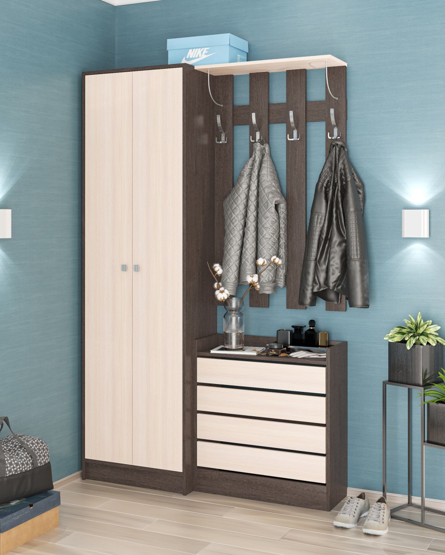 Прихожая Ямайка вешалка ЯПВ-1 ясень