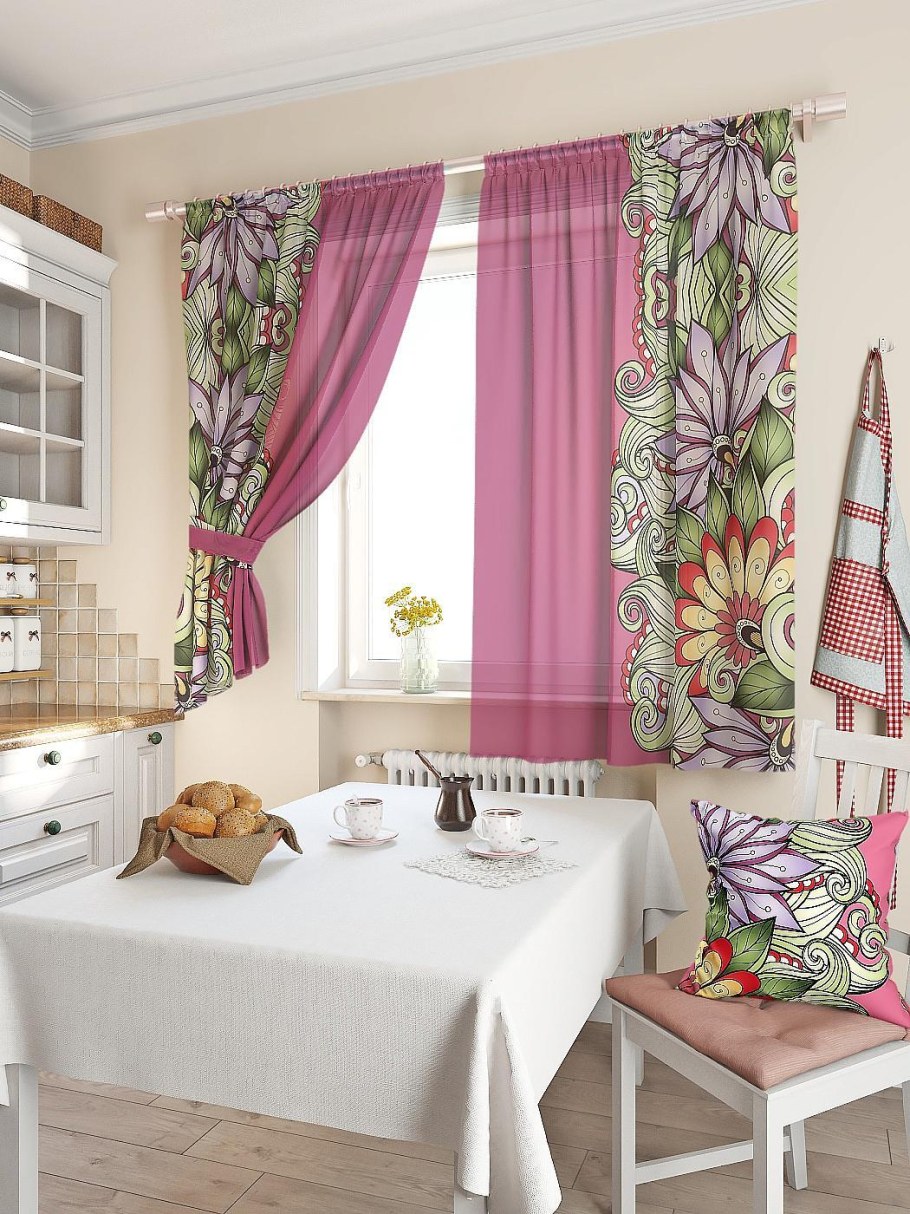 Модные шторы на кухню
