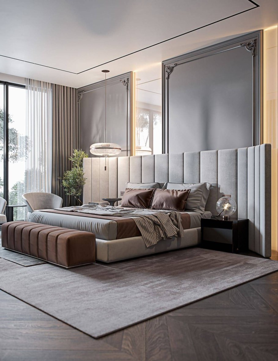 Современный интерьер спальни 2021