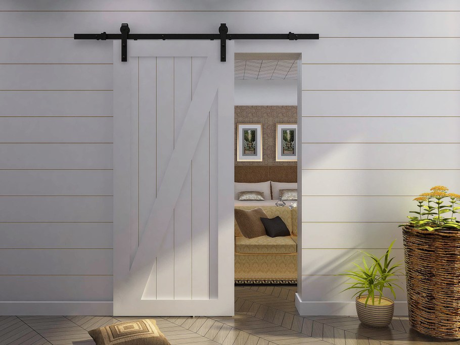 Амбарная откатная дверь лофт