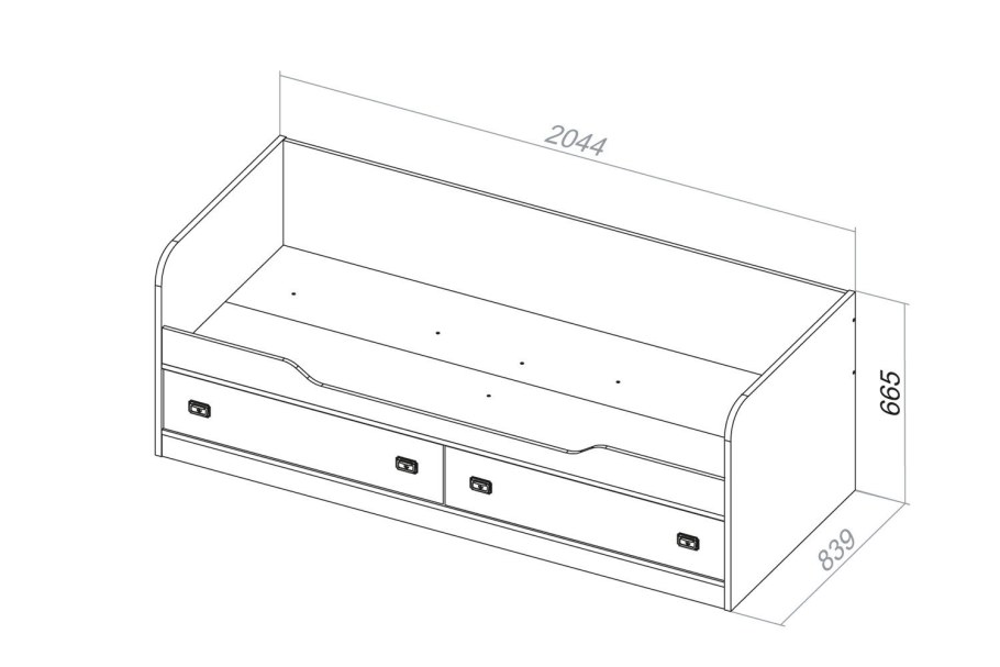Детская кровать Размеры