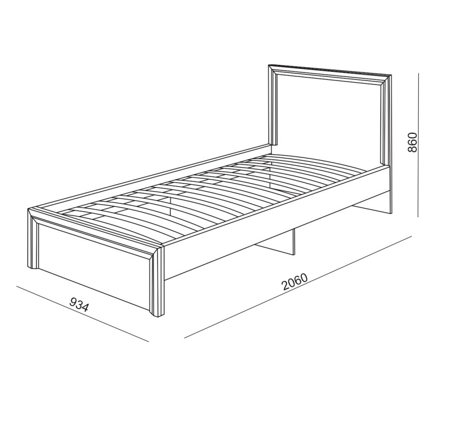 Габариты односпальной кровати стандарт