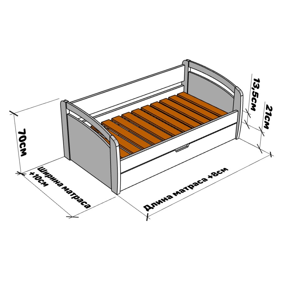 Кровать тахта габариты
