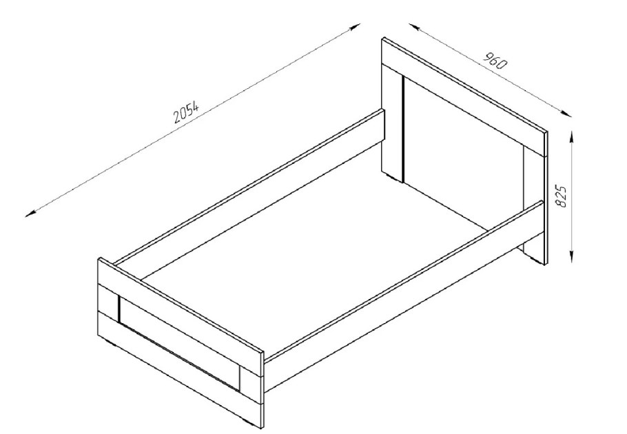 Кровать Сириус белая