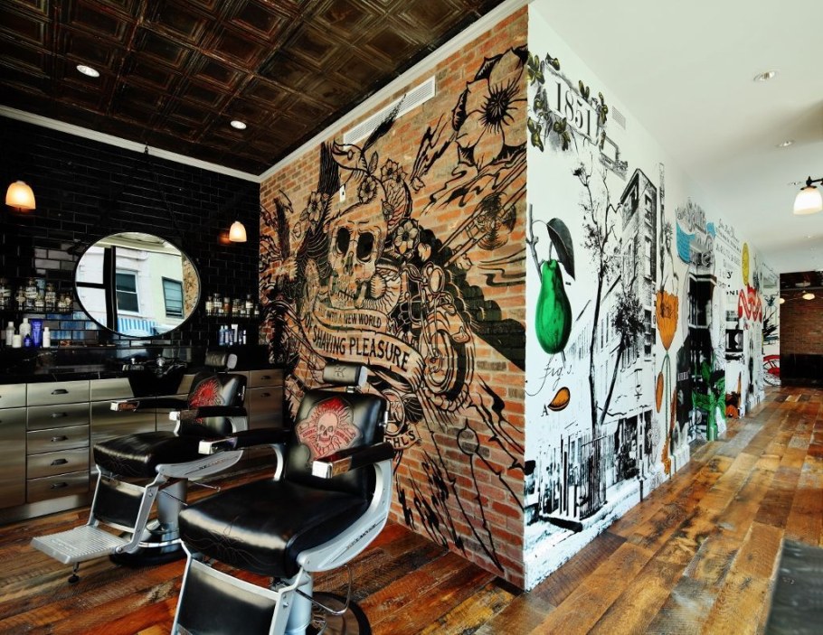 Роспись стен в стиле лофт