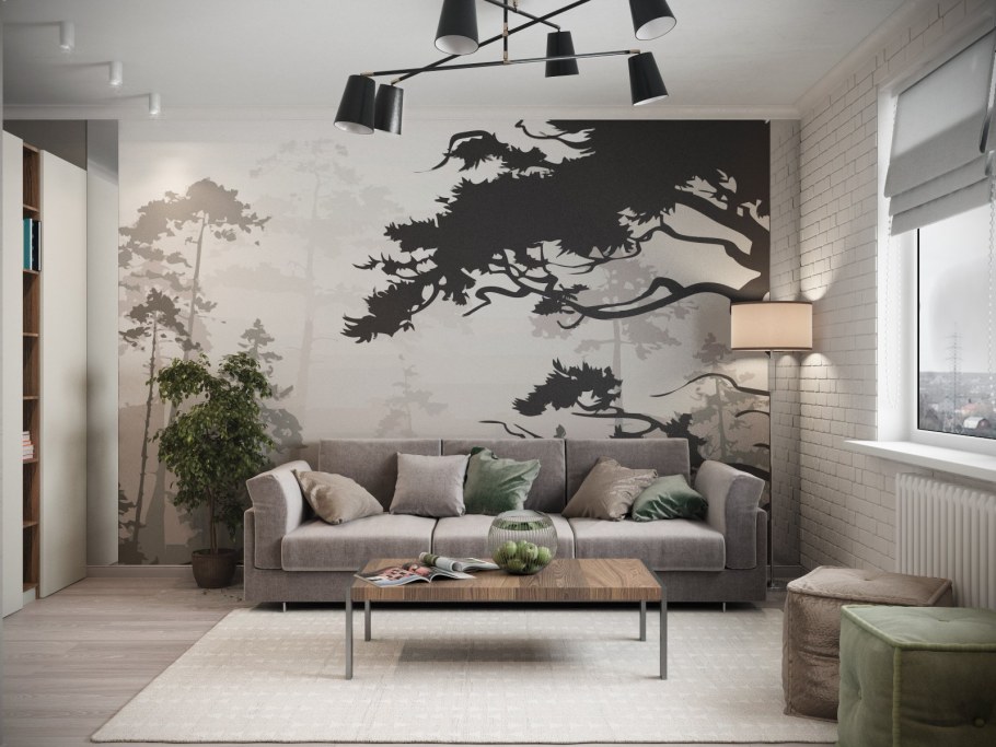 Роспись стен в интерьере