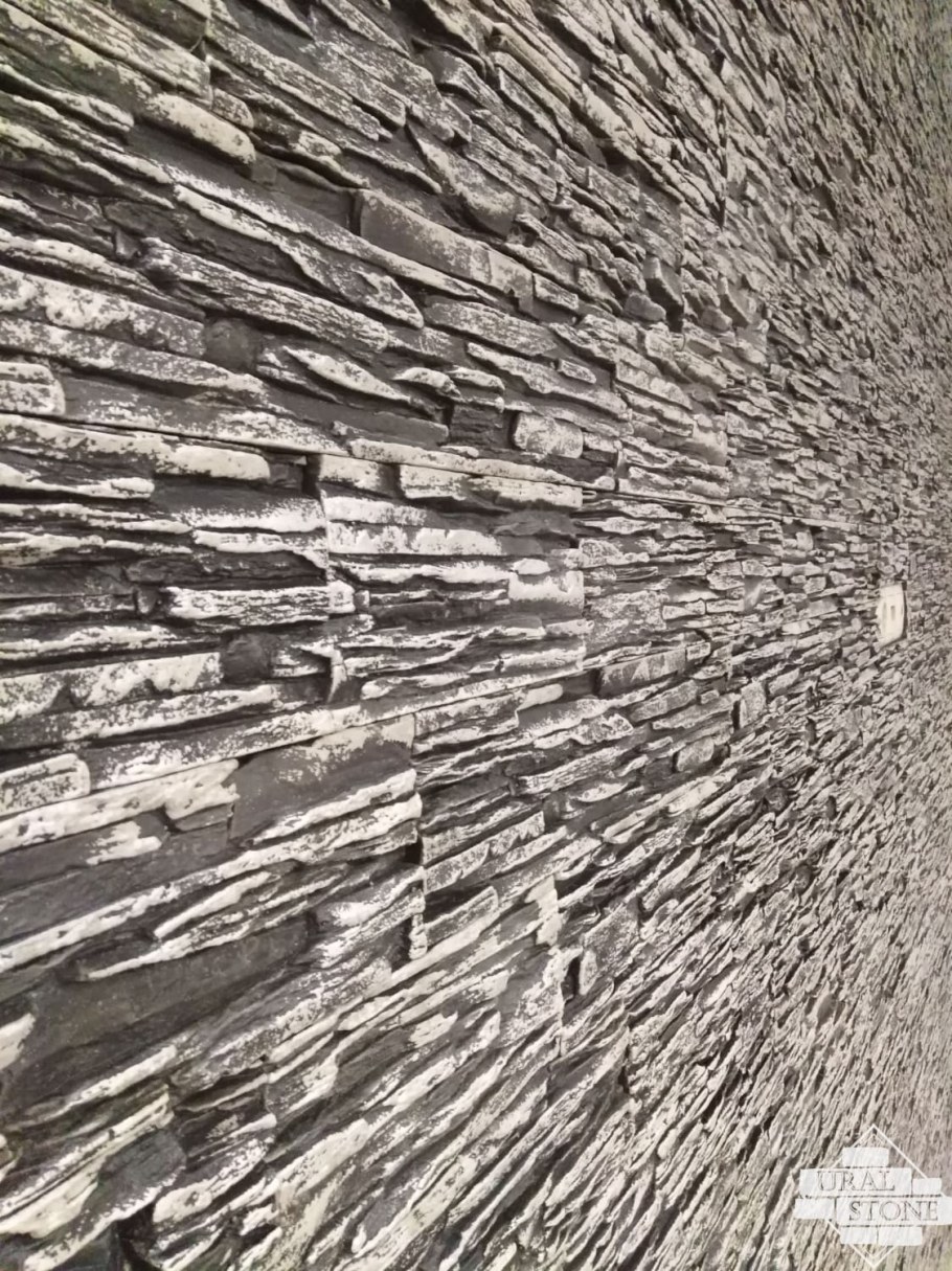 Декоративный камень сланец черный