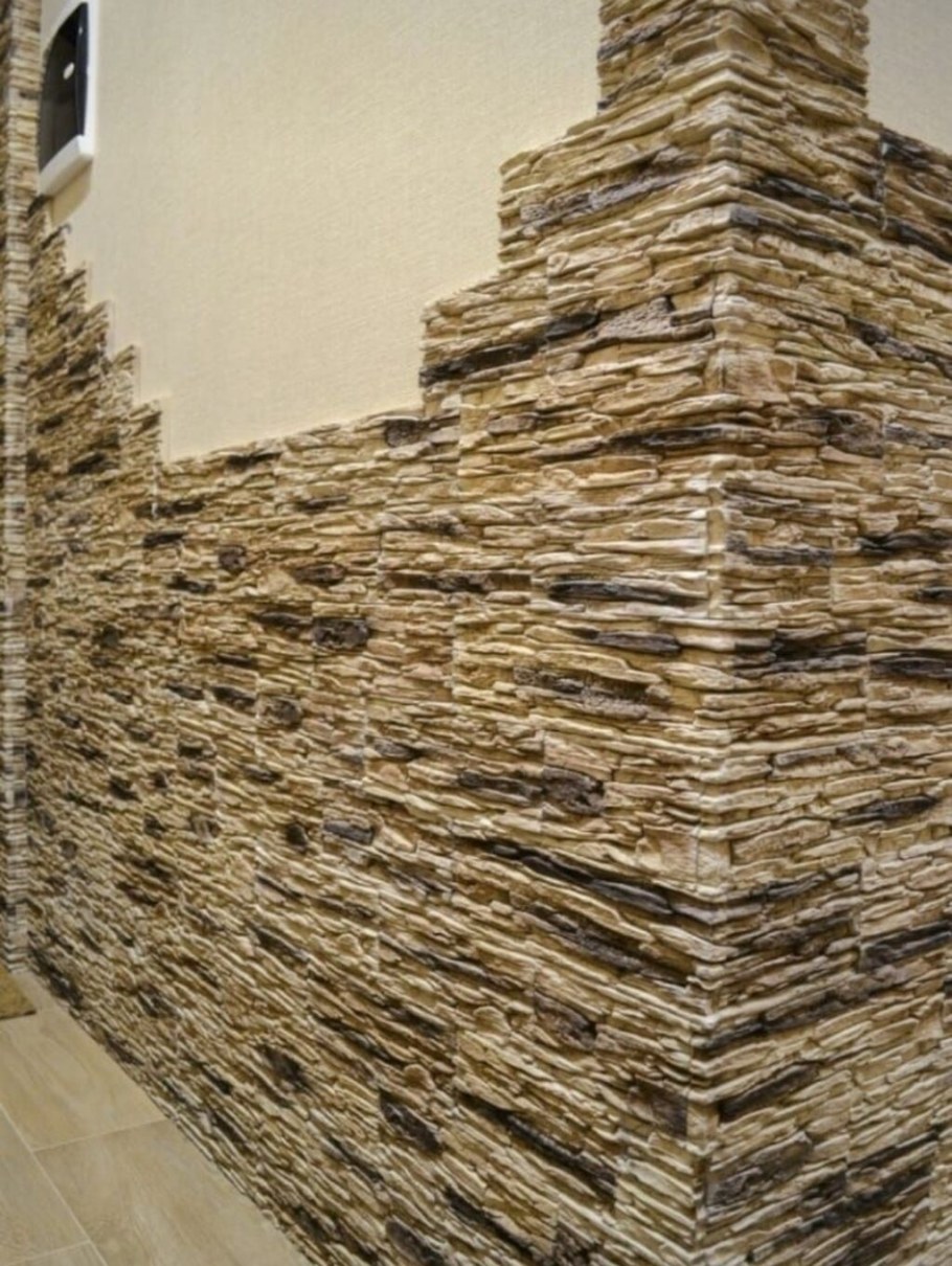 Сланец тонкослойный белый 1 кирпичик