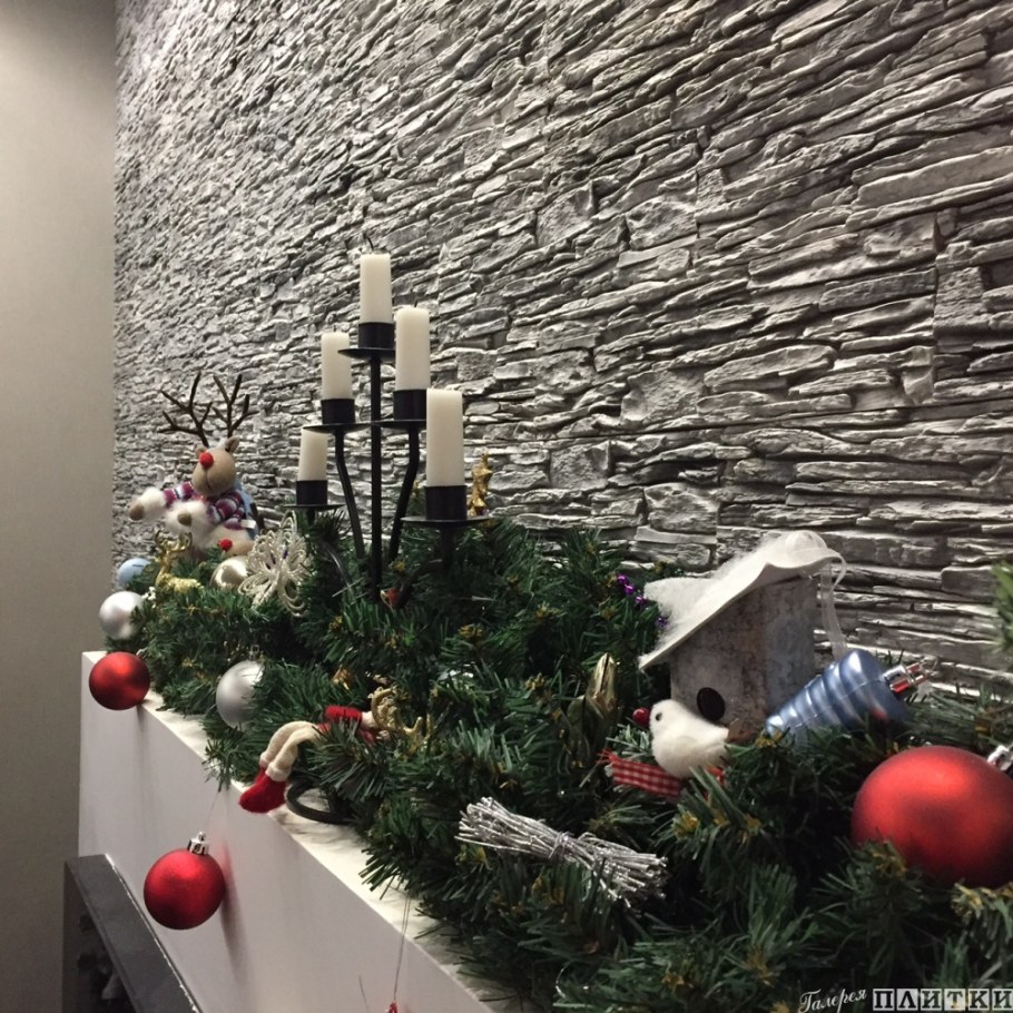 Сланец декоративный камень в интерьере