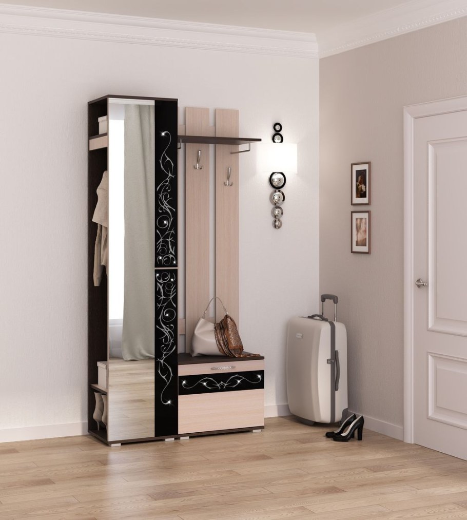 Прихожая "премьера" PV-600 вешалка (венге/дуб мол) - Евромебель