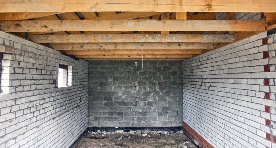 Сарай из пеноблоков 4x3 односкатный